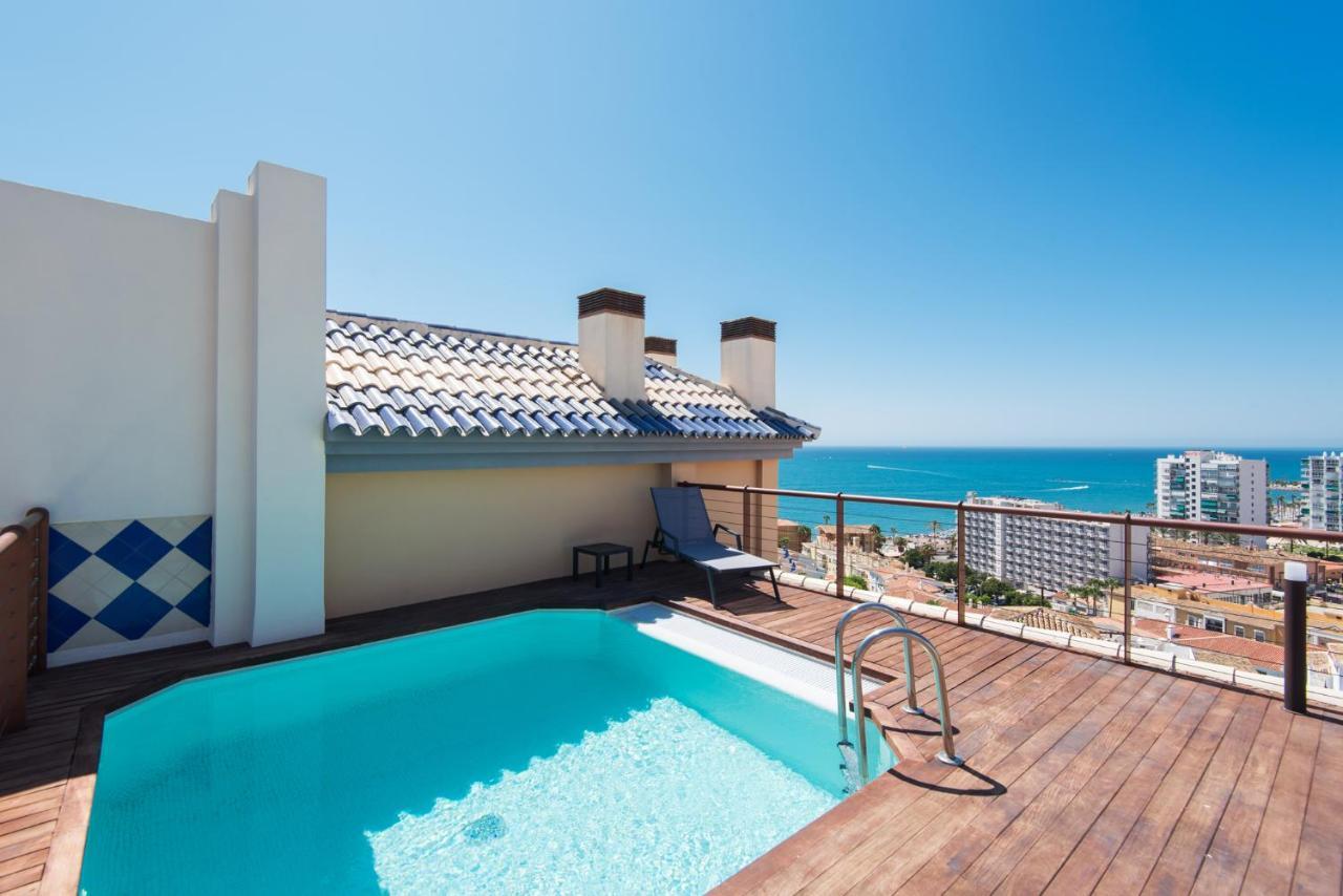 Ph Bellagio: Luxurious And Romantic Duplex Penthouse With Private Pool & Sea Views Benalmádena Kültér fotó