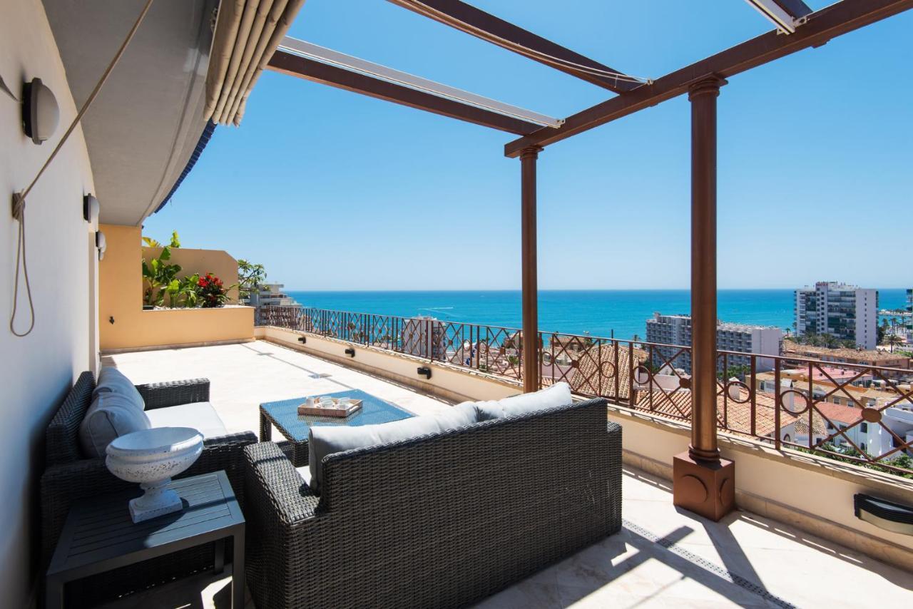 Ph Bellagio: Luxurious And Romantic Duplex Penthouse With Private Pool & Sea Views Benalmádena Kültér fotó
